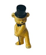 Danbury Mint Teddy Bear Figurine anthropomorphic fine china Hat Cane Cha... - £15.54 GBP