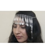 Pomegranate Forehead Silver Plated Drop, Armenian Headpieces Drop - $78.65 CAD