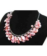 Necklace Sea Shell Pearl and Mother of Pearl Pink - $17.82 CAD