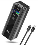 Powdeom 140W Power Bank, 27000mAh 3-Port Portable POWER BANK SMART TFT D... - $95.96 CAD