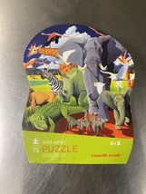 Crocodile Creek Wild Safari Puzzle 72 Pieces 6+ Years Old  Eco-Friendly Soy Ink - £5.42 GBP