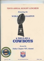 1993 Kickoff Luncheon Honoring World Champion Dallas Cowboys With Signatures  - £76.31 GBP