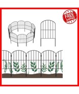 10 Panel Rustproof Metal Garden Fence - 24in High Animal Barrier for Yards - $816.89 MXN