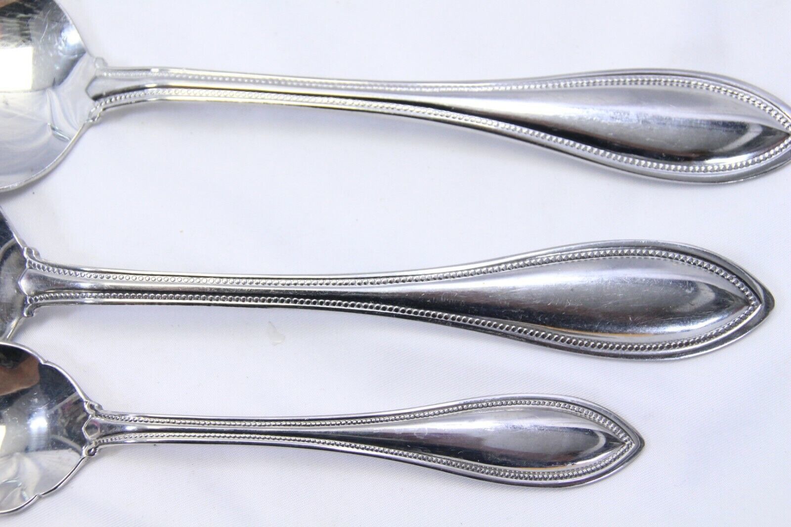 Oneida Arbor American Harmony  Serving Spoons Sugar Spoon Stainless  Lot of 3 Item image 2