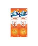 5 X 400ml Scott&#39;s Emulsion Cod Liver Oil Orange Flavour + DHL - $2,102.18 MXN