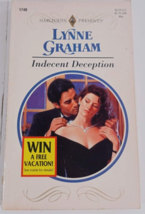 indecent deception by lynne graham 1994 novel fiction paperback good - £4.73 GBP