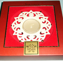 Lenox Snow Lights Votive Sparkle Snowflake With Tealight Candle New - $13.76