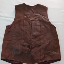 Rom-Blanexim Men’s Brown Leather Romanian Vest Size 54 image 2