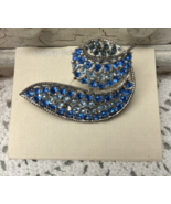 YESTERDAY-TODAY Rhinestone Embellished Brooch Pin - £3.93 GBP