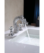 Luxury 8&quot; widespread bathroom dragon lav sink Faucet tap Crystal handle ... - $1,684.13 CAD