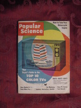 Popular Science Magazine February 1968 Top Color Tv Wehrner Von Braun Boating - £6.94 GBP