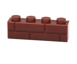 Gift Toys Red Brick 1X4 Construction Brick Piece Custom Minifigure  - $1.25