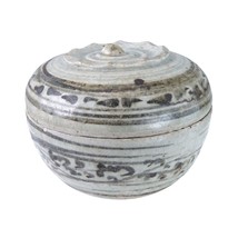 15th Century Thai Sawankhalok Kiln Condiment Jar with Lid fd - £175.16 GBP