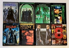 The Matrix Trilogy, Animatrix, Hellboy 1 &amp; 2, Men In Black Trilogy &amp;.. 17 Movies - £18.44 GBP