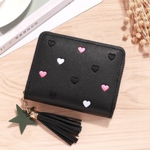 En small wallet ladies mini tassel wallet cute girl short zipper lovely pu leather coin thumb200