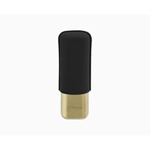 S.T. Dupont - Double Cigar Case Leather Black Grain Gold - 183250 - $4,004.14 MXN
