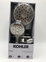 Kohler Adjustable 3-in-1 Multifunction Shower Head Combo - Brushed Nickel -PRONE - £39.01 GBP