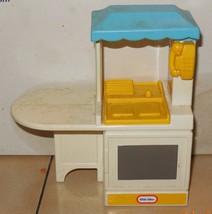 Vintage Little Tikes Doll House Size Kitchen Sink and Stove Pretend Play - £19.25 GBP
