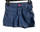 Jumping Bean Girls Size 7 Blue Denim Shorts Elastic Back - £3.55 GBP