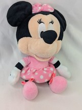 Minnie Mouse Plush 9 Inch Zipper Head Coin Purse Pouch Stuffed Animal Toy - $9.95