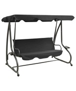  Swing Bench Anthracite PVC-coated fabric, powder-coated steel - $287.99