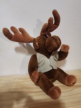 Ty Montgomery Moose Attic Treasures Collection 15&quot; Plush Beanie Jointed Retired - £4.77 GBP