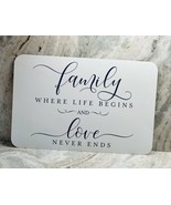 Greenbrier  Placement/Napperon 12x18”-Family Where Life Begins/Love Neve... - $164.41 MXN