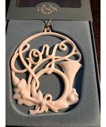 Lenox Holiday Wishes Joy Christmas Tree Ornament French Horn - $304.99 MXN