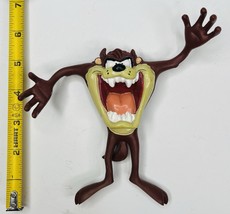 Looney Tunes Tazmanian Taz Figurine Bendable 1993 Vintage Warner Bros To... - $9.66