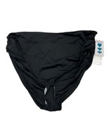 Anne Cole Bikini Bottom Womens XL Black Convertible High Waist Fold Over... - $25.34 CAD