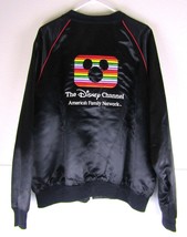 Vintage Disney Channel Bomber Zipper Jacket 80s Mickey Mouse X-Large Mad... - £36.35 GBP