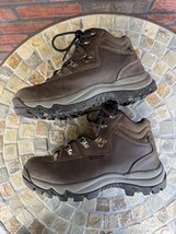 Magellan Outdoors Lace Up Hiking Field Boots Size 8 Brown Leather Waterp... - $587.87 MXN