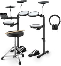 Donner DED-70 Electric Drum Set, Quiet Electronic Drum Kit for Beginner with - £229.35 GBP
