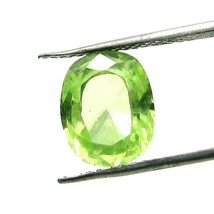9.3Ct Light Green Cubic Zirconia Oval Faceted Gemstone - $10.00