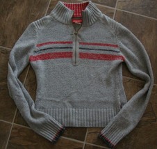 UNIONBAY gray 1/2 Zip  long sleeve wool blend  SWEATER sz.M  SOFT - $4.99