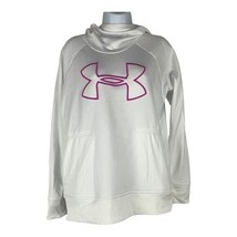 Under Armour Womens White Hoodie Loose Fit ColdGear S/M Polyester - $18.50