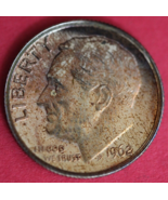 Toned 1962 Silver Proof Roosevelt Dime Exact Coin Shown  64 - $14.24