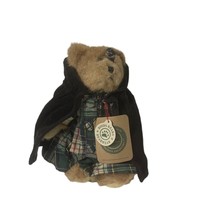 Boyd&#39;s Bear Bailey Green Plaid Black Cape Vintage Retired 1994 Brown Tag - £9.95 GBP