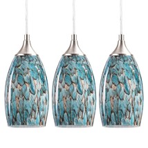 3-Light Pendant Light, Pendant Lighting For Kitchen Island With Handcrafted Art  - £87.25 GBP