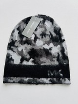 Michael Kors Camouflage Woven Beanie Hat Grey - £85.64 GBP