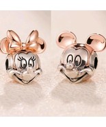 Essence Collection Disney Two-tone Mickey and Minnie Portrait Essence Charm - $23.04 CAD