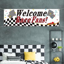 Racing Party Decorations, Welcome Race Fans Banner Racing Party Suppliers Race C - £19.23 GBP
