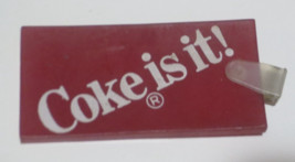 Coke is it  Red Rubber Keychain No Chain - £0.79 GBP