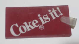 Coke is it  Red Rubber Keychain No Chain - $0.99