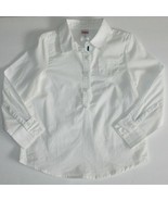 Gymboree Girl&#39;s Best Friend White Button Front Top Dress Shirt size 4 NWT - $12.99