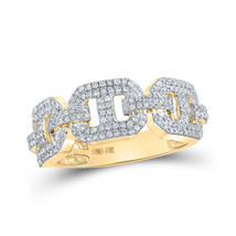Authenticity Guarantee 
10kt Yellow Gold Mens Round Diamond Band Ring 5/8 Cttw - £632.29 GBP