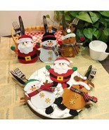 3 Christmas Table Decorations Cutlery Place Holders Covers Setting Xmas ... - $6.25