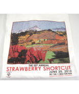 Strawberry Shortcut Glenwood Springs CO Fun Run Men&#39;s XL T-Shirt 5K 10K - £8.47 GBP