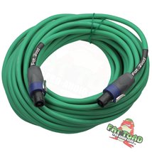 Speakon to Speakon Cable by FAT TOAD - 50ft Professional 12GA Pro Audio Green Sp - £21.54 GBP