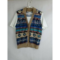 Vintage Remo Petite Women&#39;s Layered Western Design Shirt Size Medium - $24.74